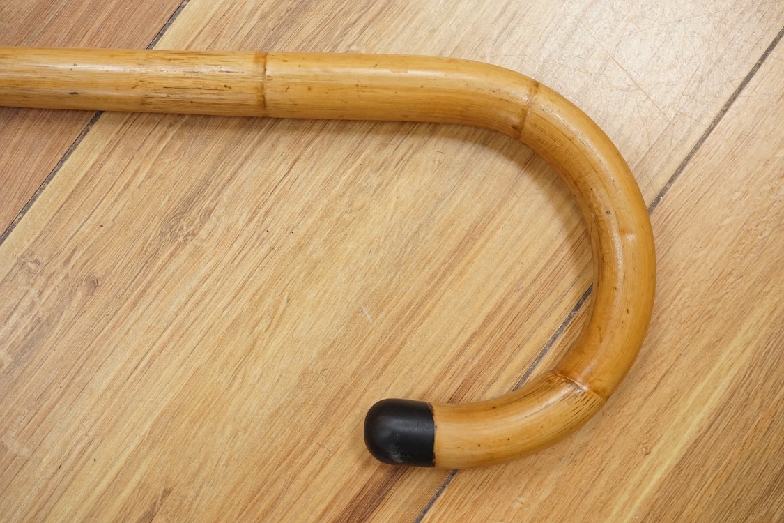 A bamboo walking stick, 88cm